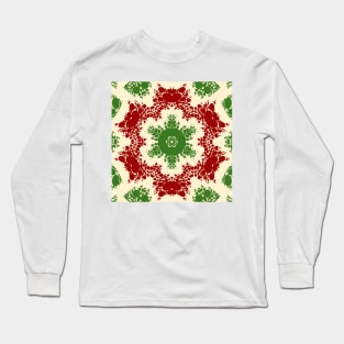 Christmas Dot Mandala Long Sleeve T-Shirt